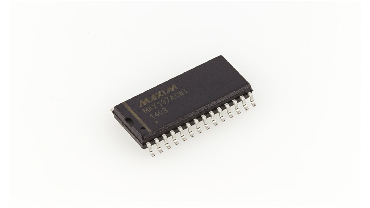 Maxim Integrated, Octal 12-bit- ADC 100ksps, 28-Pin SOIC W