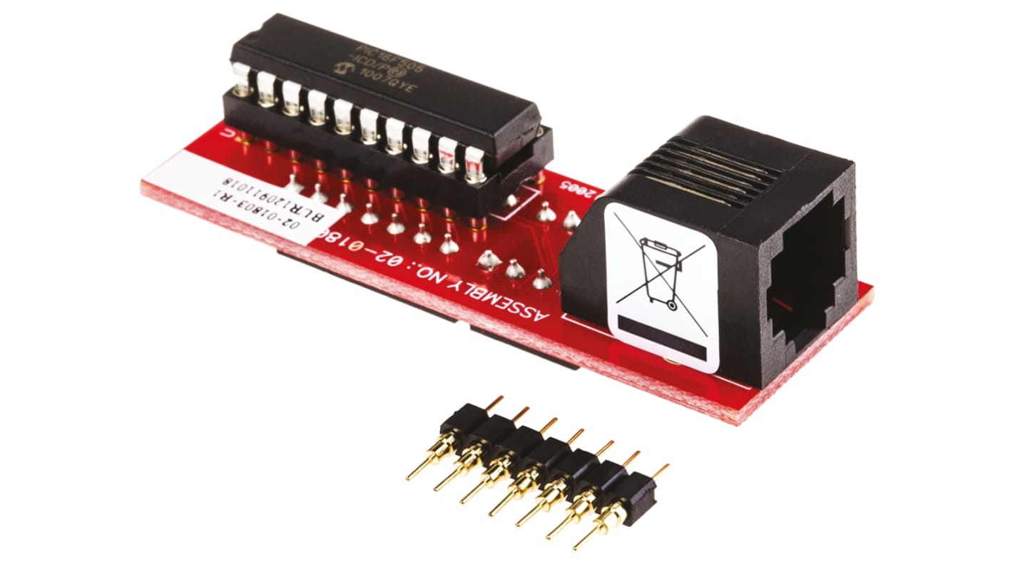 Programovací adaptér čipů AC162059, pro použití s: PIC10F20x/PIC12F50x/PIC16F505