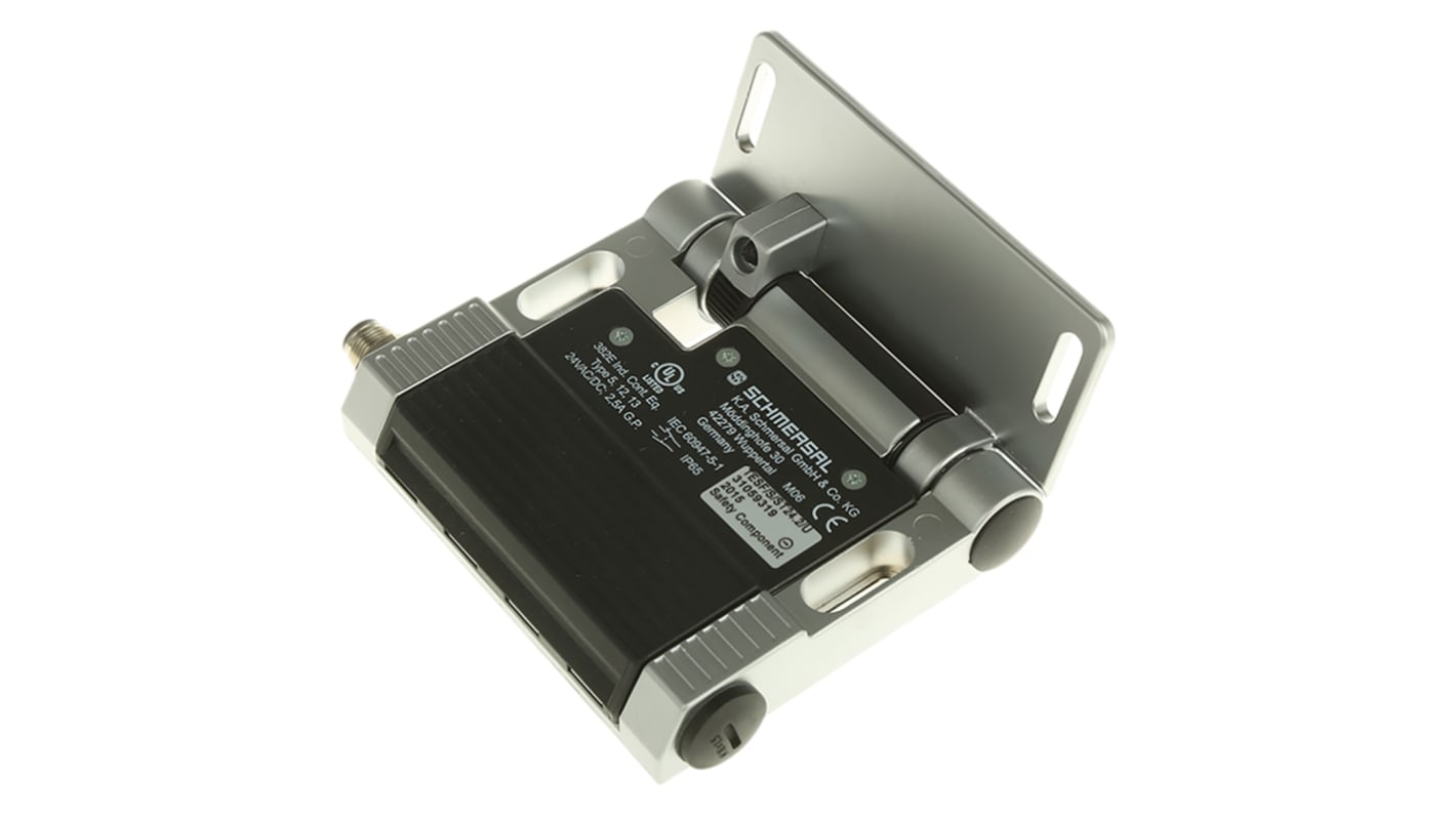 Interruptor de bisagra de seguridad Schmersal TVS 410ST2-11/11U, Bisagra, 2 NA/2 NC, 4 A, 230V, 24V, M12, M12, 5°,