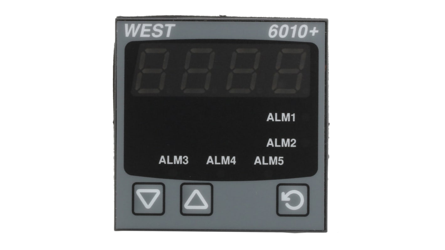 West Instruments 6010 LED Process Indicator for RTD, Thermocouples, 45mm x 45mm