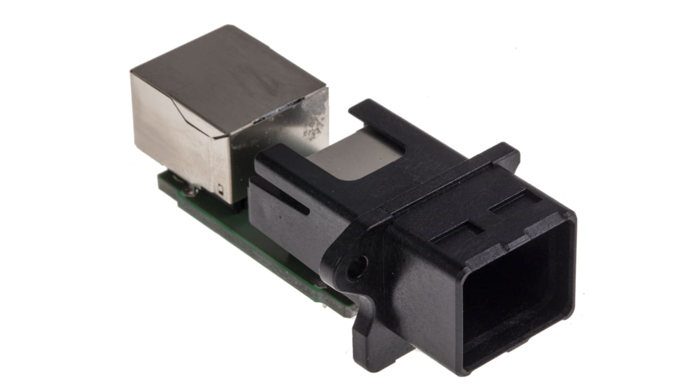 Conector RJ45 Cat5 Hembra a Hembra Harting serie HARTING PushPull, de 8 vías, apantallado