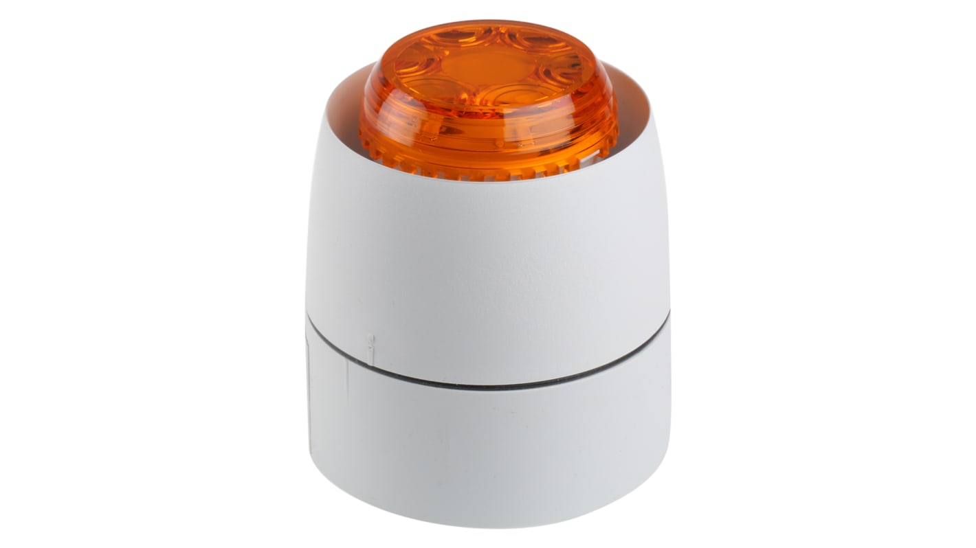 Cranford Controls Combi 32 Series Amber Sounder Beacon, 18 → 35 V dc, Surface Mount, 93dB at 1 Metre