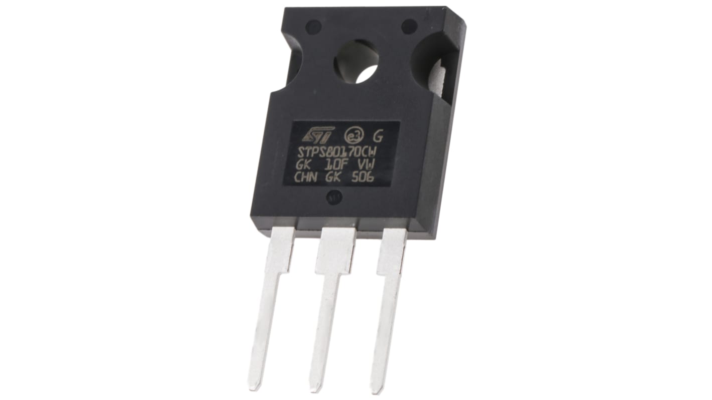 STMicroelectronics THT Schottky Diode Gemeinsame Kathode, 170V / 80A, 3-Pin TO-247