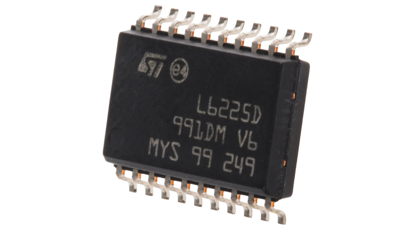 Motormeghajtó IC L6225D 1.4A, 100kHz, 20-tüskés, SOIC Kefés DC Kettős teljes híd