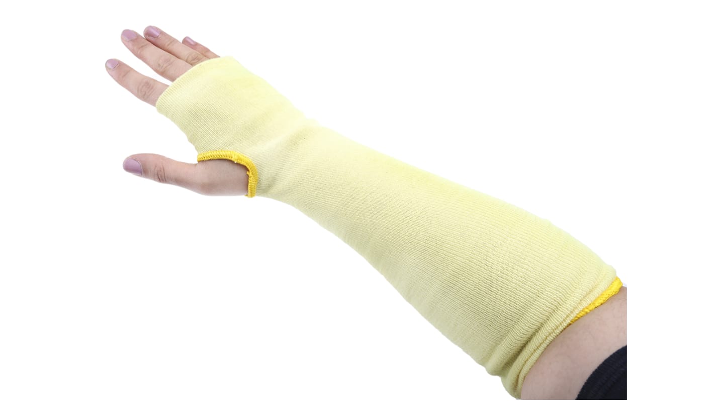 Manchette de protection Réutilisable Polyco Healthline Touchstone Jaune, Kevlar, Résistant aux coupures