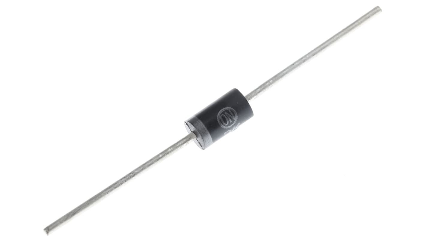 onsemi Diode Einfach 1 Element/Chip THT DO-201AD 2-Pin Siliziumverbindung 1.25V