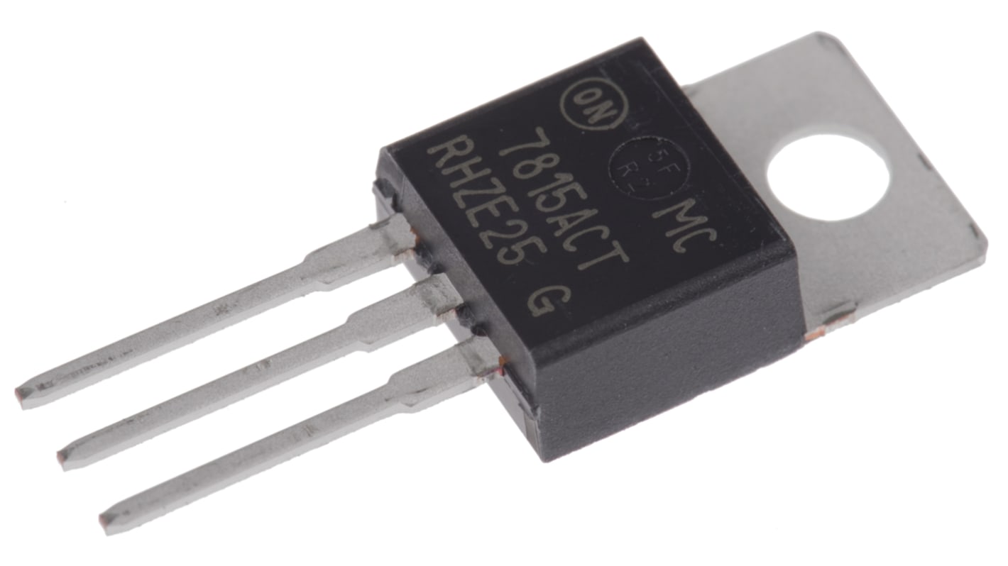 onsemi MC7815ACTG, 1 Linear Voltage, Voltage Regulator 1A, 15 V 3-Pin, TO-220