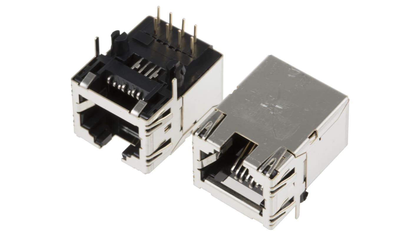 Conector RJ45 Cat5e Hembra Hirose serie TM21R, de 8P8C vías, apantallamiento STP