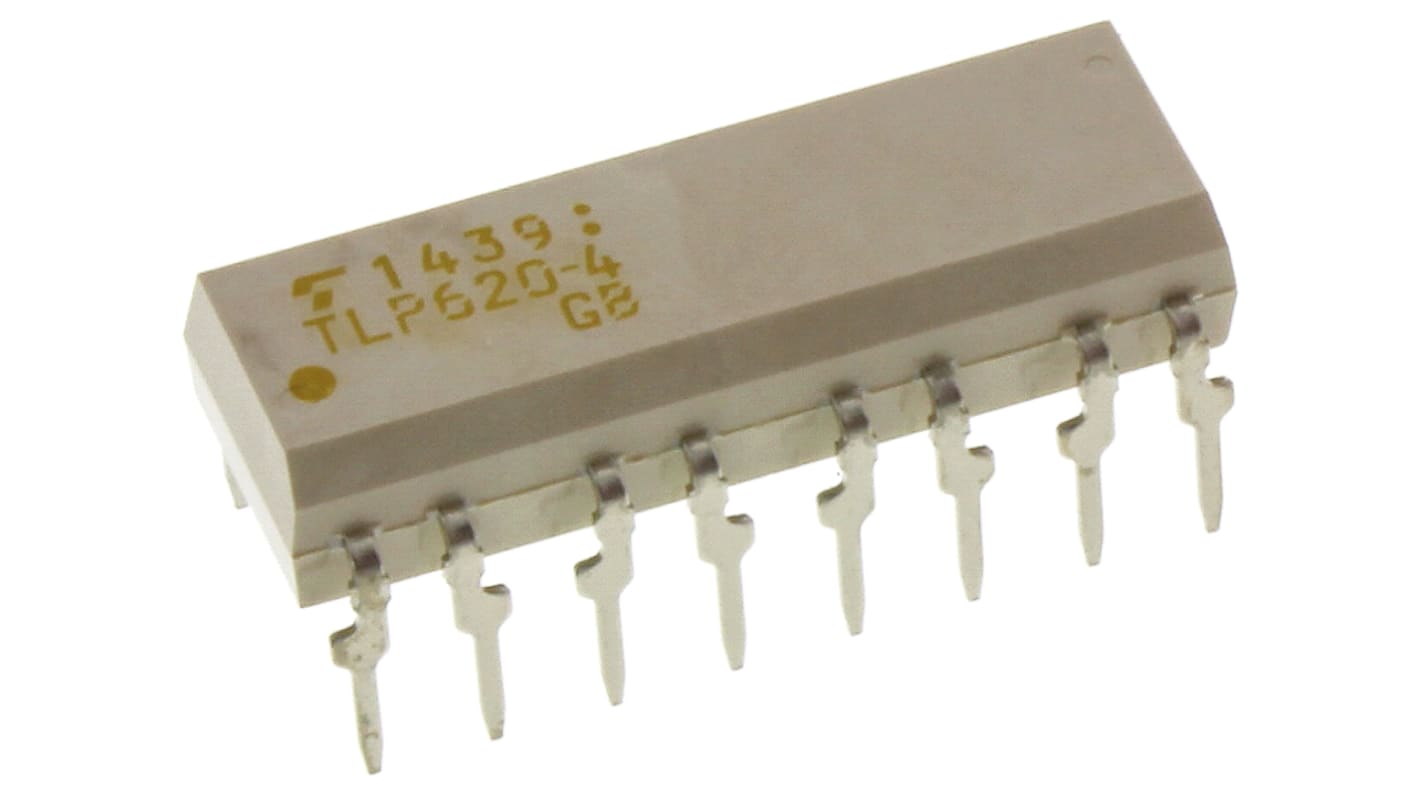 Toshiba TLP THT Quad Optokoppler AC-In / Transistor-Out, 16-Pin PDIP, Isolation 5 kV eff