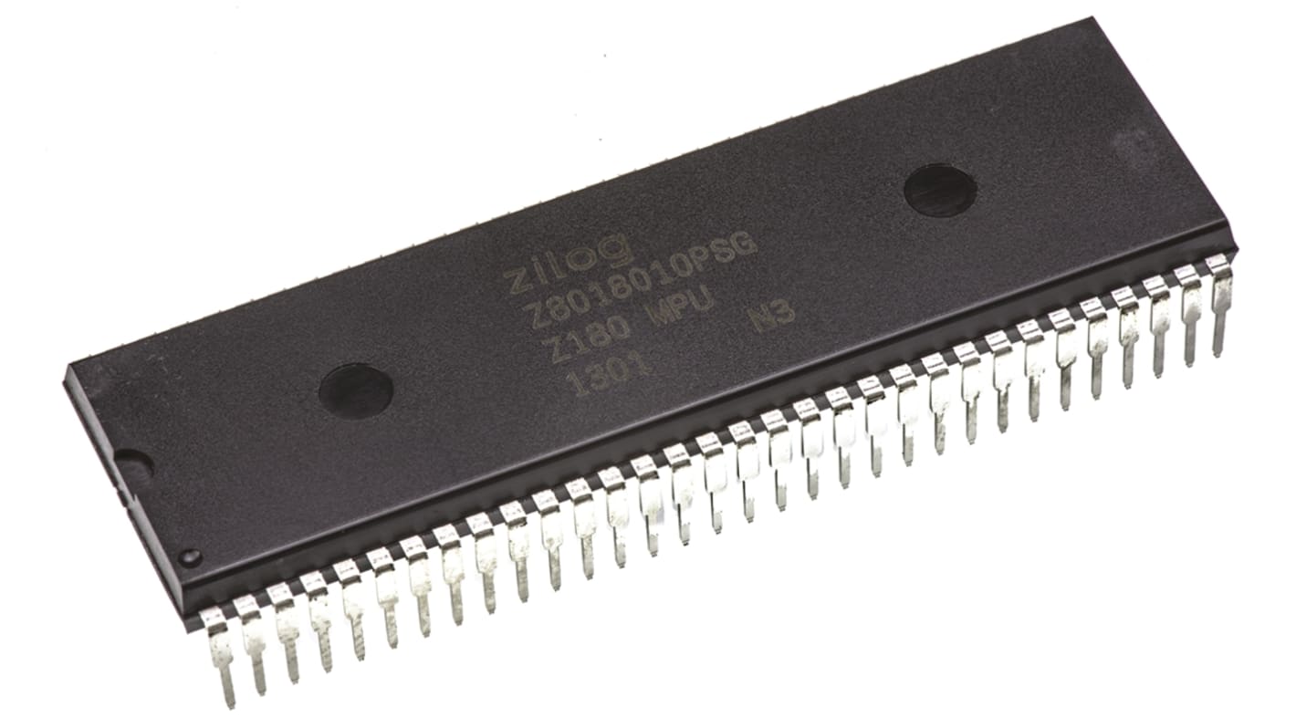 Zilog Z8018010PSG, Microprocessor Z180 8bit CISC 10MHz 64-Pin PDIP