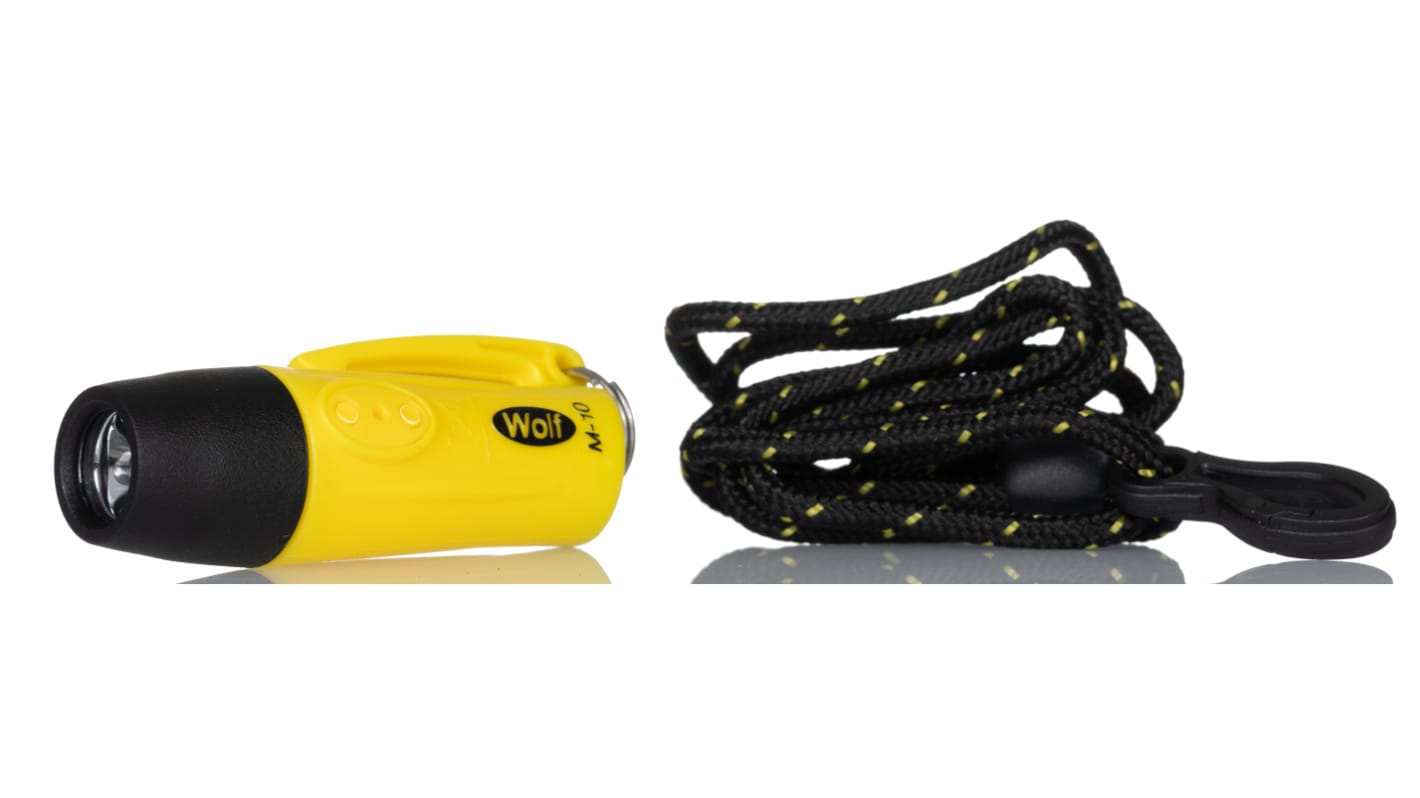 Linterna LED de bolsillo Wolf Safety M-10, 0,7 lm, 2,5 m de alcance, ATEX