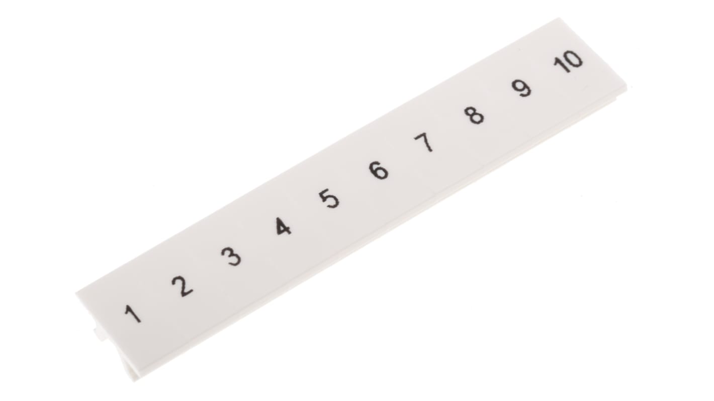 Phoenix Contact ZB5.LGS :01 -10 Series Marker Strip for Use with DIN Rail Terminal Blocks