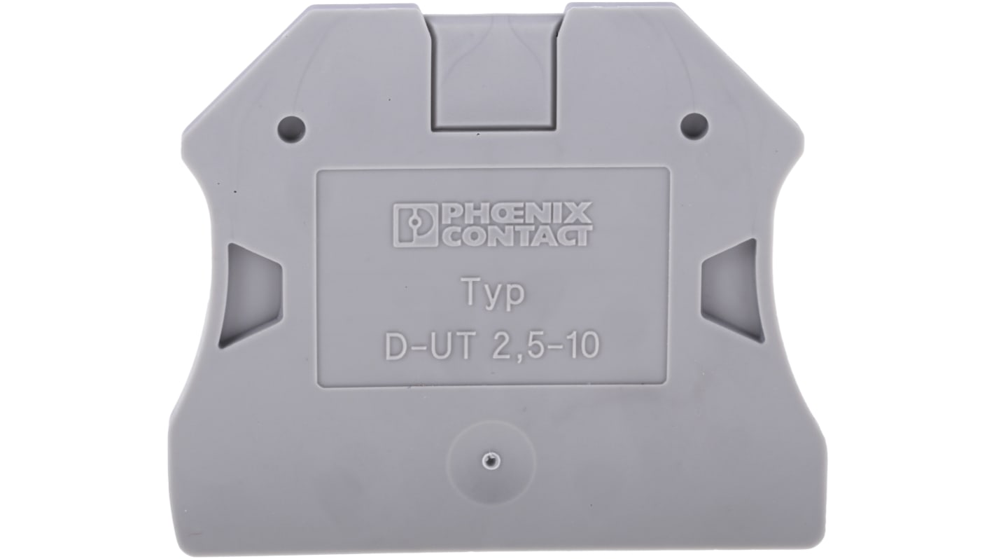 3047028 | Phoenix Contact D-UT 2.5/10 Series End Cover for Use with DIN ...