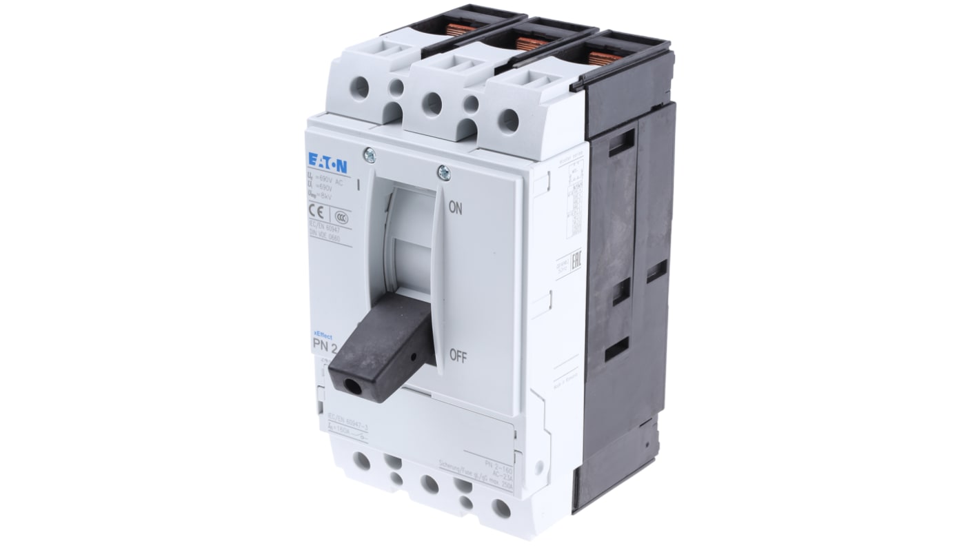 Eaton MCCB 1P 160A, Breaking Capacity 80 kA, Fixed Mount