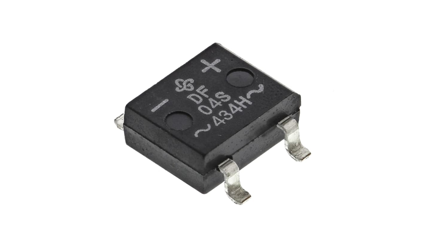 Raddrizzatore a ponte, Monofase, Vishay, Ifwd 1A, VRRM 400V, DF-S SMD, 4 Pin