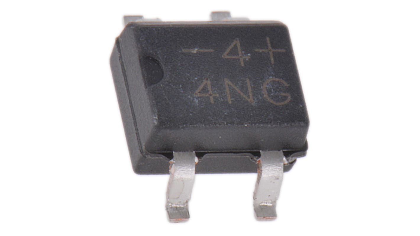 Vishay 整流用 ブリッジダイオード 単相 800mA, 400V, 4.95 x 4.1 x 2.7mm, MB4S-E3/45