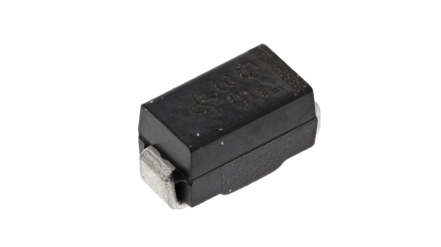 Diodo, GF1J-E3/67A, 1A, 600V Conexión de silicio, 2μs, DO-214BA, 2-Pines 1.1V