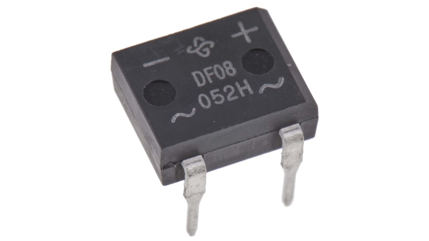 Vishay Brückengleichrichter, 1-phasig 1A 800V THT 1.1V DFM 4-Pin 5μA Siliziumverbindung