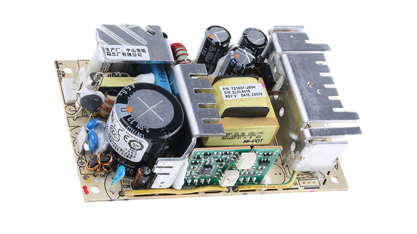 Artesyn Embedded Technologies Switching Power Supply, NLP65-9612GJ, 12V dc, 5.4A, 65W, 1 Output, 85 → 264V ac