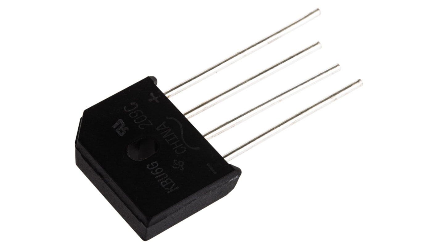 Vishay Bridge Rectifier, 6A, 400V, 4-Pin