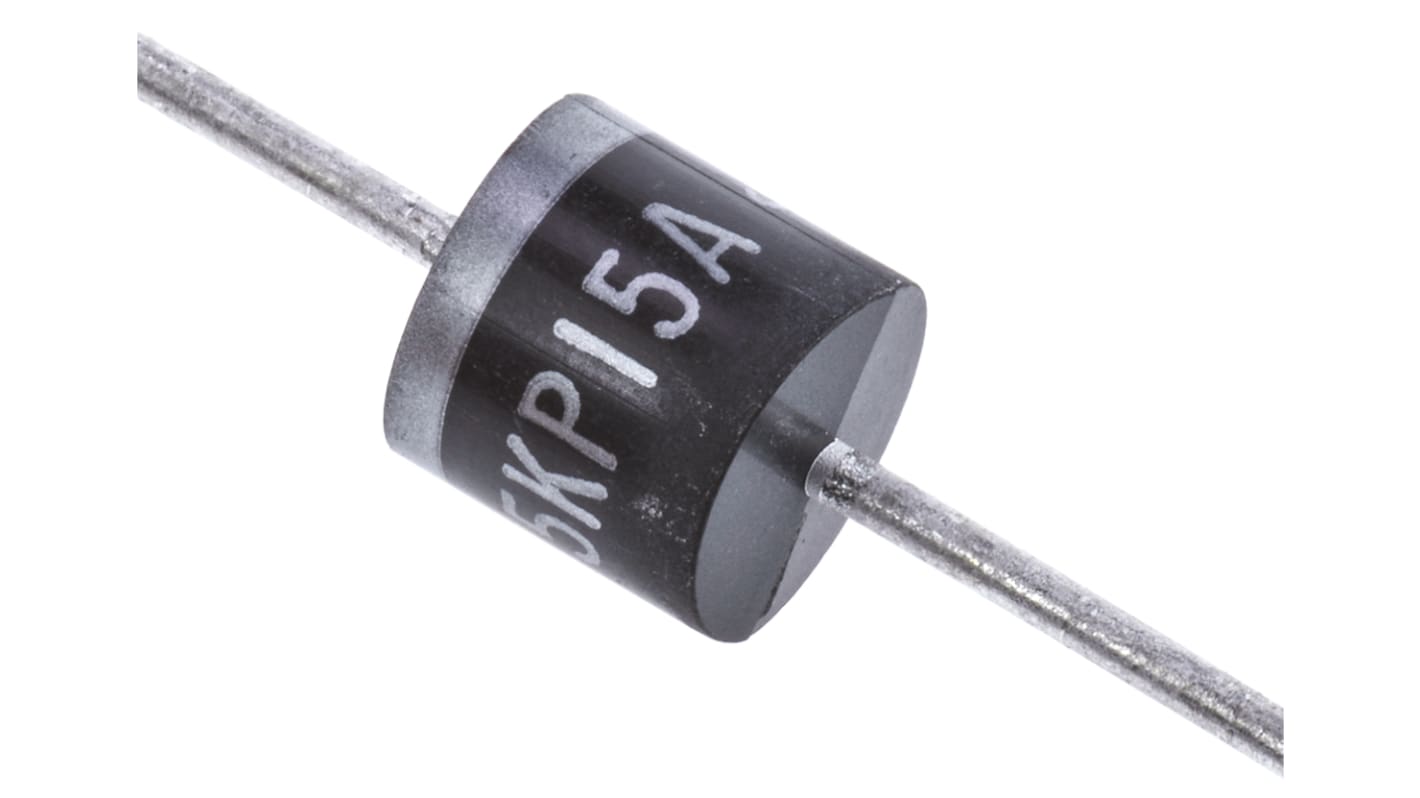 Vishay TVS-Diode Uni-Directional Einfach 24.4V 16.7V min., 2-Pin, THT 15V max P600