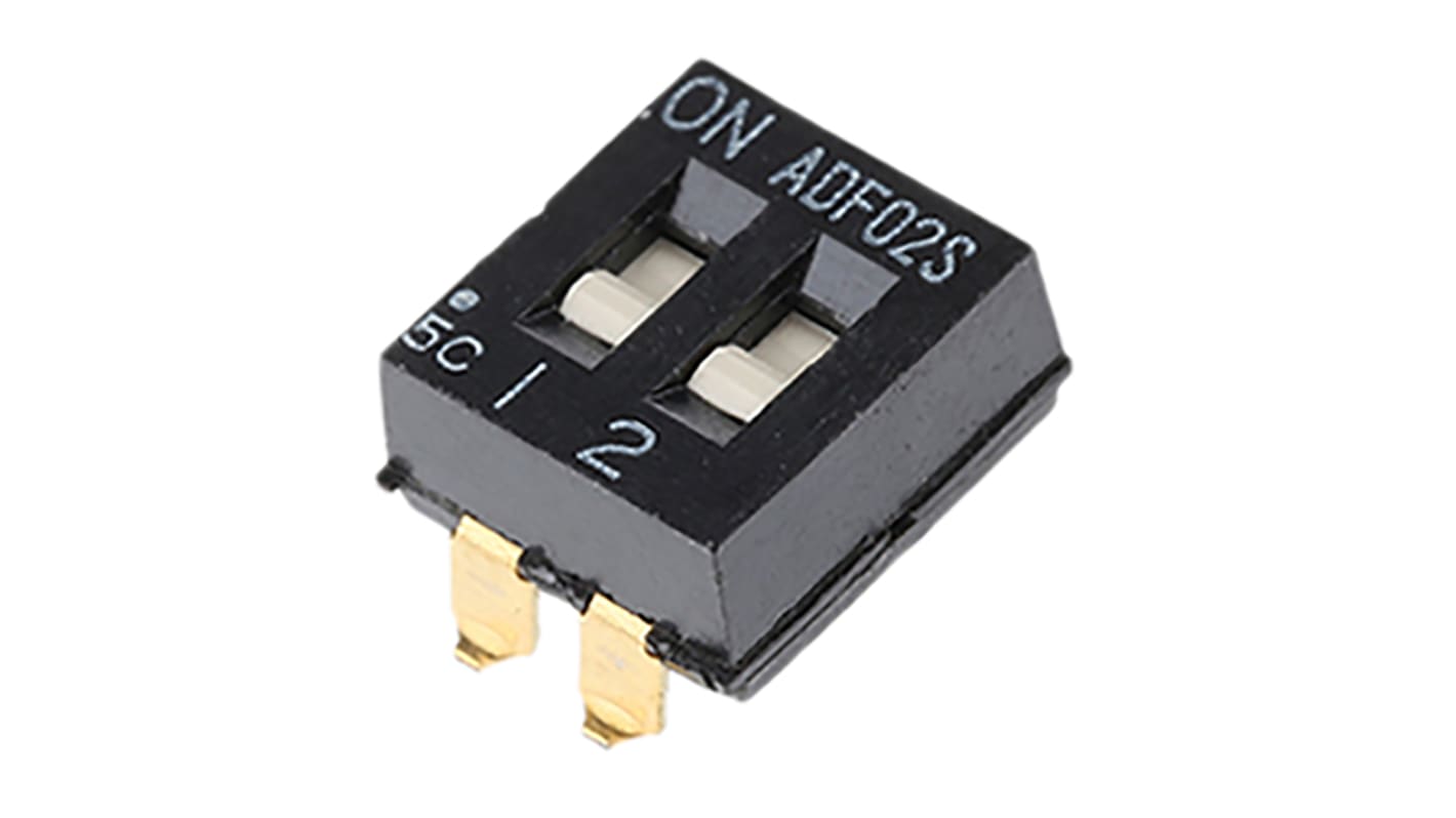 TE Connectivity 2 Way Surface Mount DIP Switch SPST