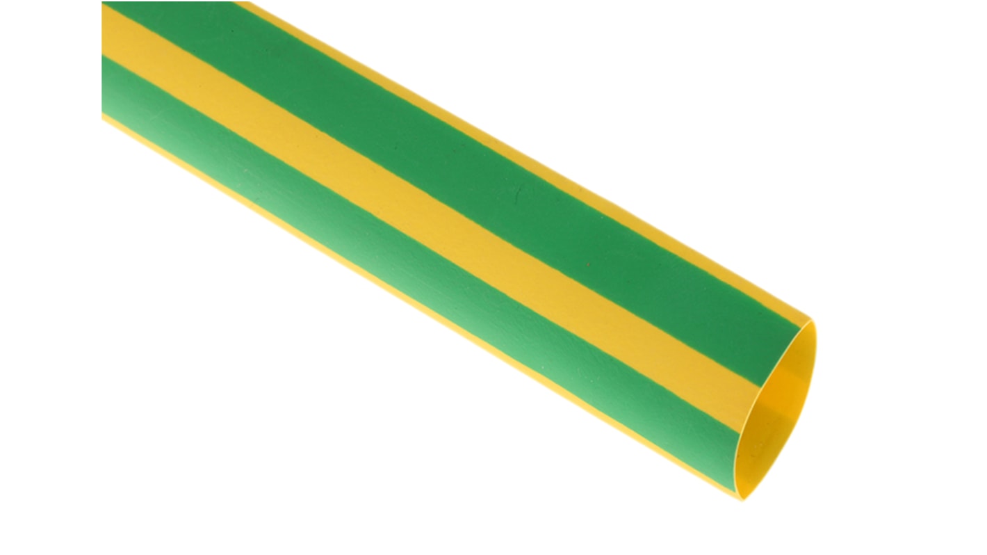 HellermannTyton Heat Shrink Tubing, Green 12mm Sleeve Dia. x 1m Length 3:1 Ratio, TREDUX Series