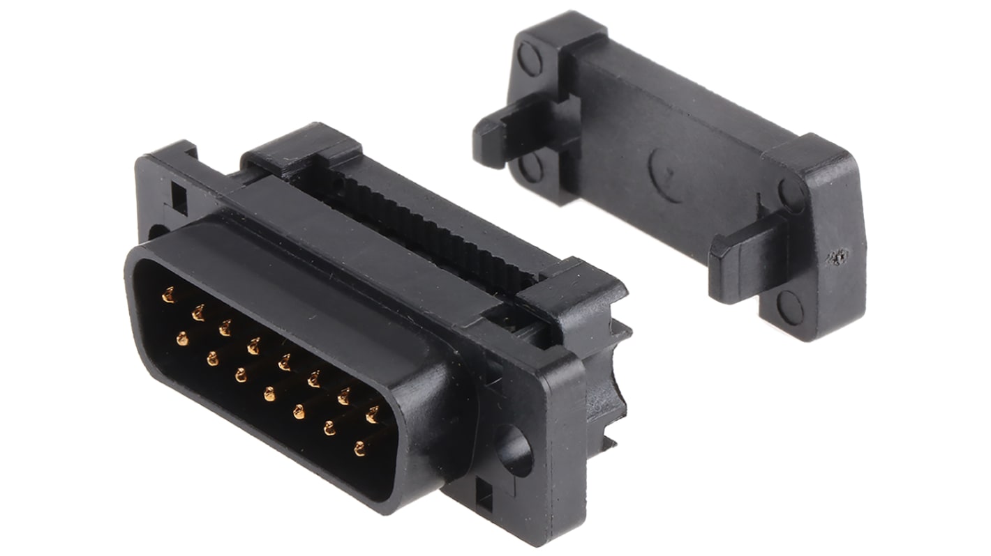 Conector D-sub RS PRO, paso 2.77mm, Recto, Montaje de Cable, Macho, Terminación IDC, 250,0 V., 3A