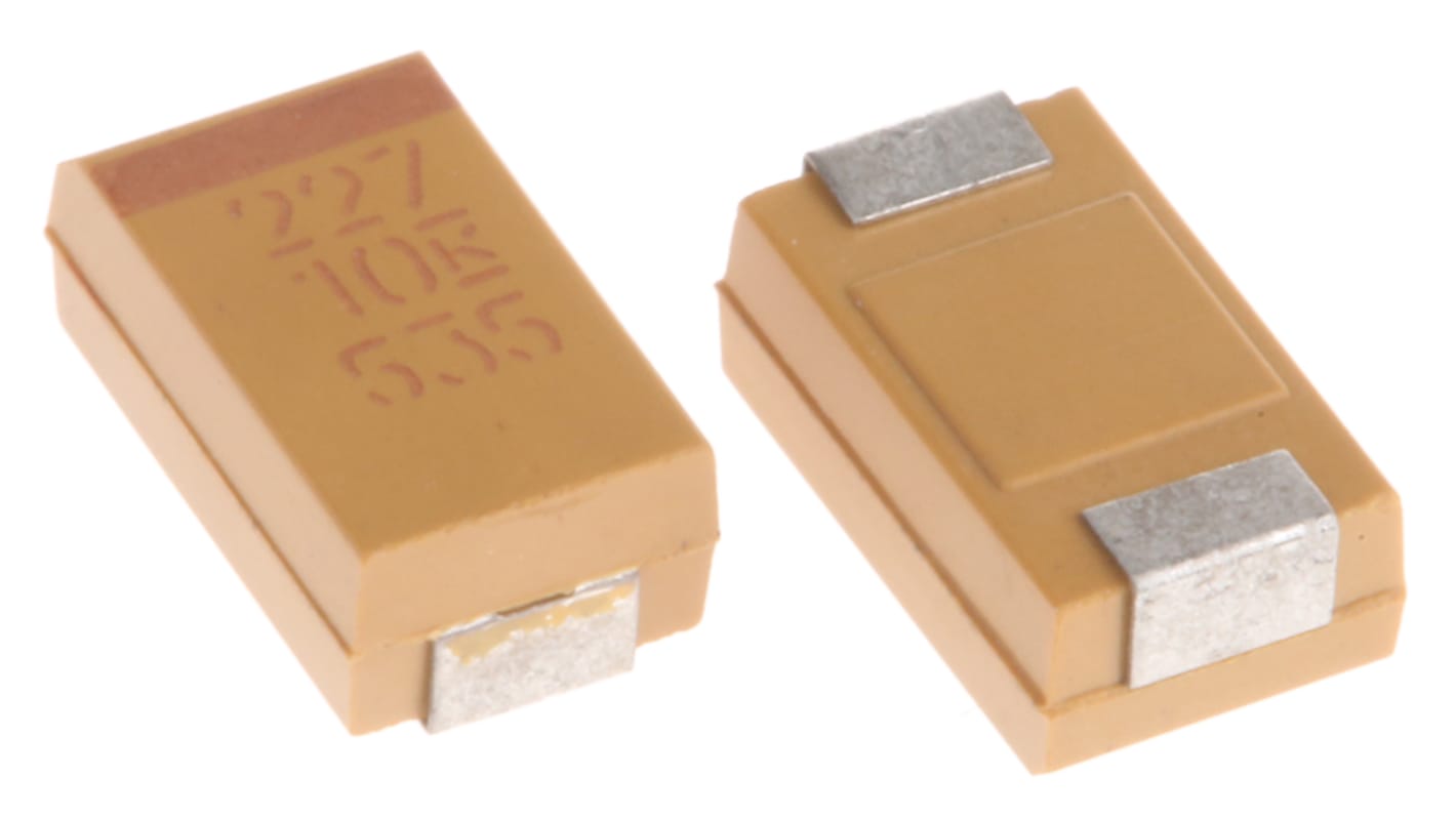 KEMET 220μF MnO2 Tantalum Capacitor 10V dc, T491 Series