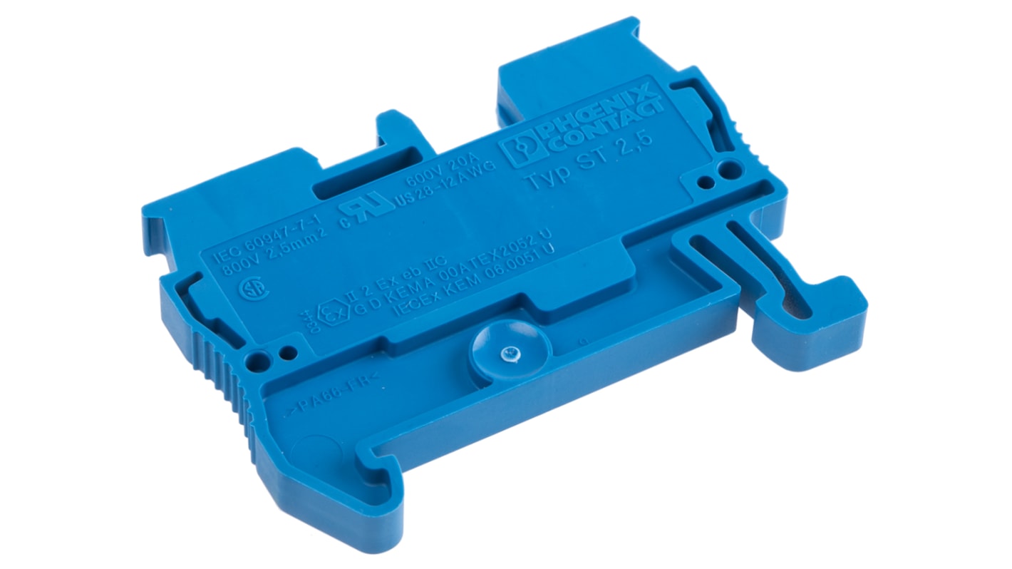 Phoenix Contact ST 2.5 BU Series Blue Feed Through Terminal Block, 0.08 → 4mm²