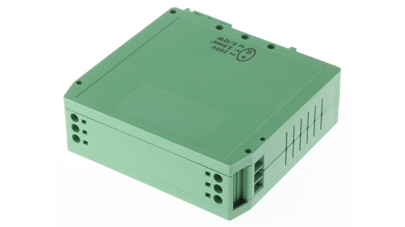 Phoenix Contact Electronic Housing Enclosure Type UEGM Series , 79 x 25 x 85.5mm, Polyamide DIN Rail Enclosure