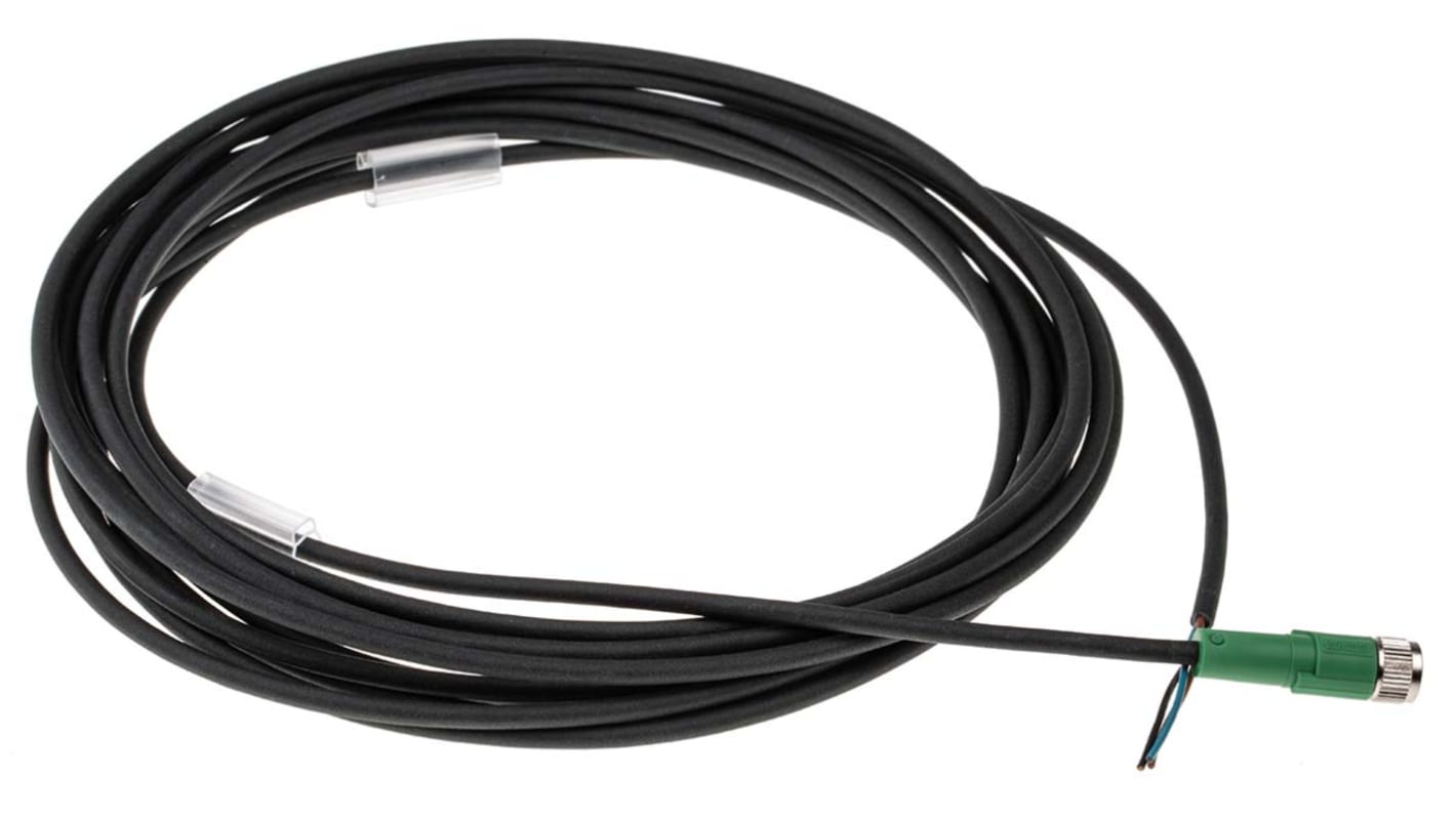 Cable de conexión Phoenix Contact, con. A M8 Hembra, 3 polos, con. B Sin terminación, cod.: A, long. 5m, 48 V, 4 A,
