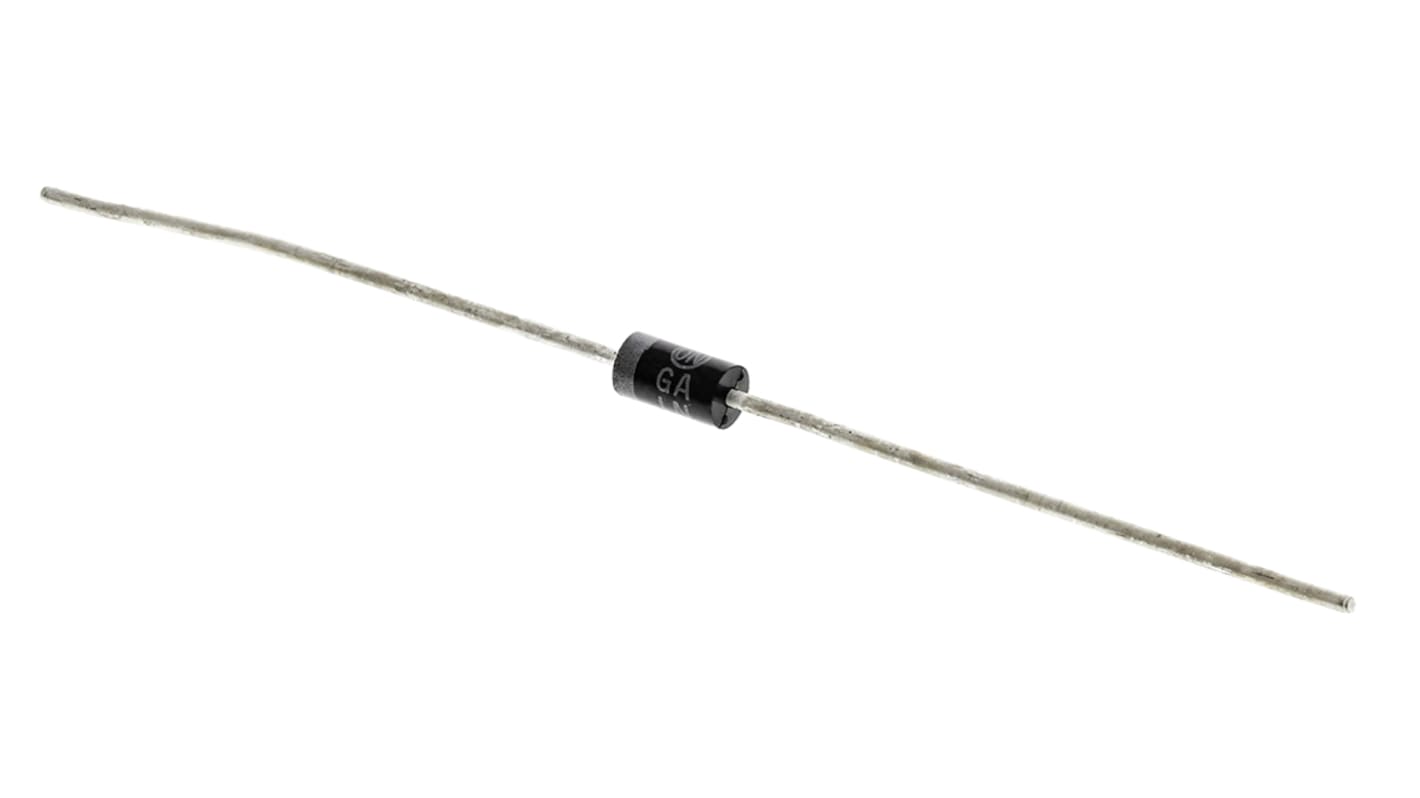 onsemi 1N4007RLG Diode, 1000V Silicon Junction, 1A, 2-Pin DO-41 1.1V