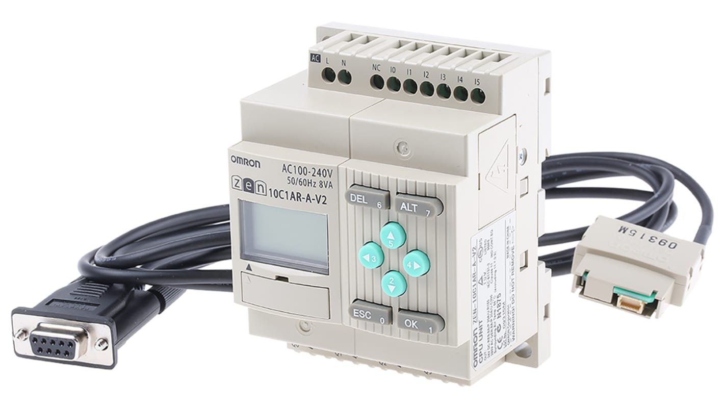 Omron ZEN Logic Module Starter Kit, 100 → 240 V ac Relay, 6 x Input, 4 x Output With Display