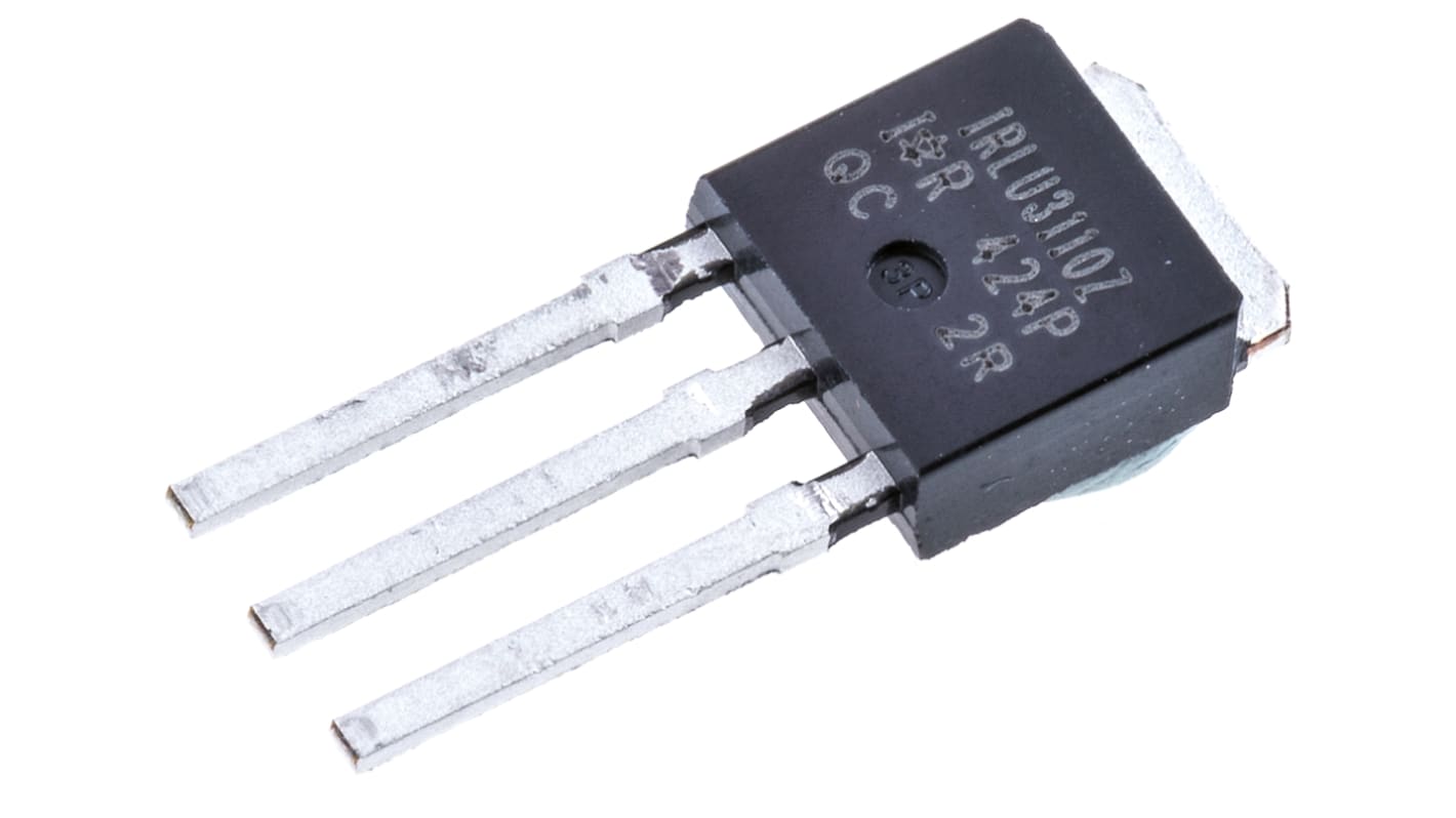 MOSFET Infineon canal N, IPAK (TO-251) 63 A 100 V, 3 broches