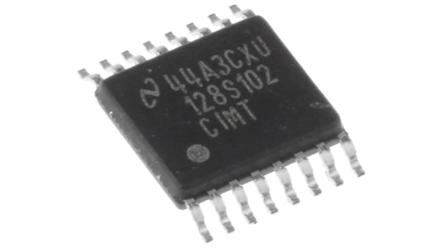 Texas Instruments A/Dコンバータ, 12ビット, ADC数:8, 1000ksps, ADC128S102CIMT/NOPB