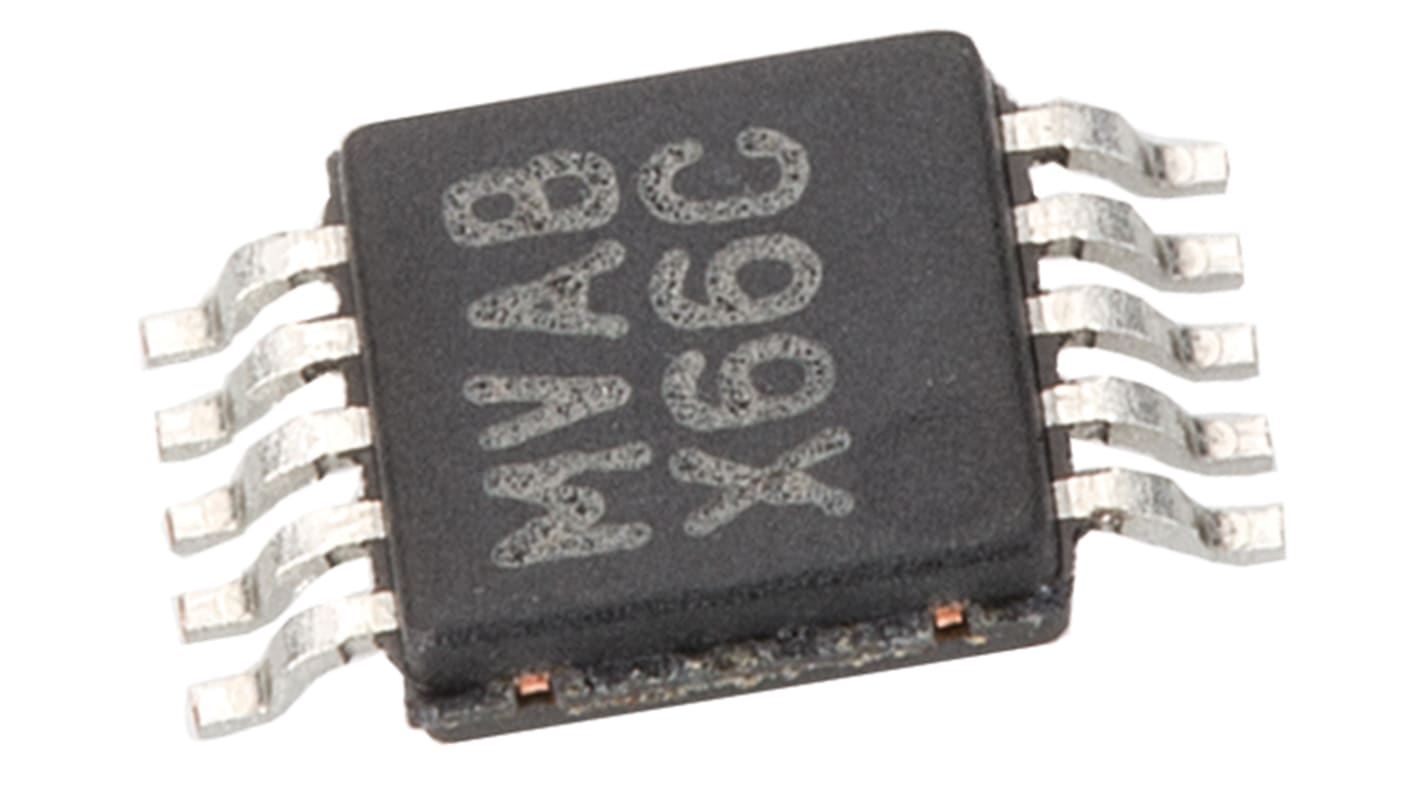 Texas Instruments 12 bit DAC DAC124S085CIMM/NOPB, Quad MSOP, 10-Pin, Interface Seriell (SPI/QSPI/Microwire)