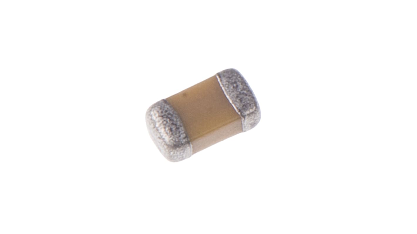 Vishay 10nF Multilayer Ceramic Capacitor MLCC, 50V dc V, ±10% , SMD