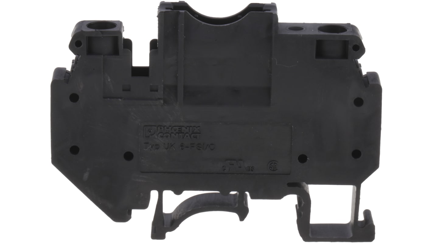 3118203 Phoenix Contact Black UK 6 FSI C Fused DIN Rail Terminal Single Level 250 V RS