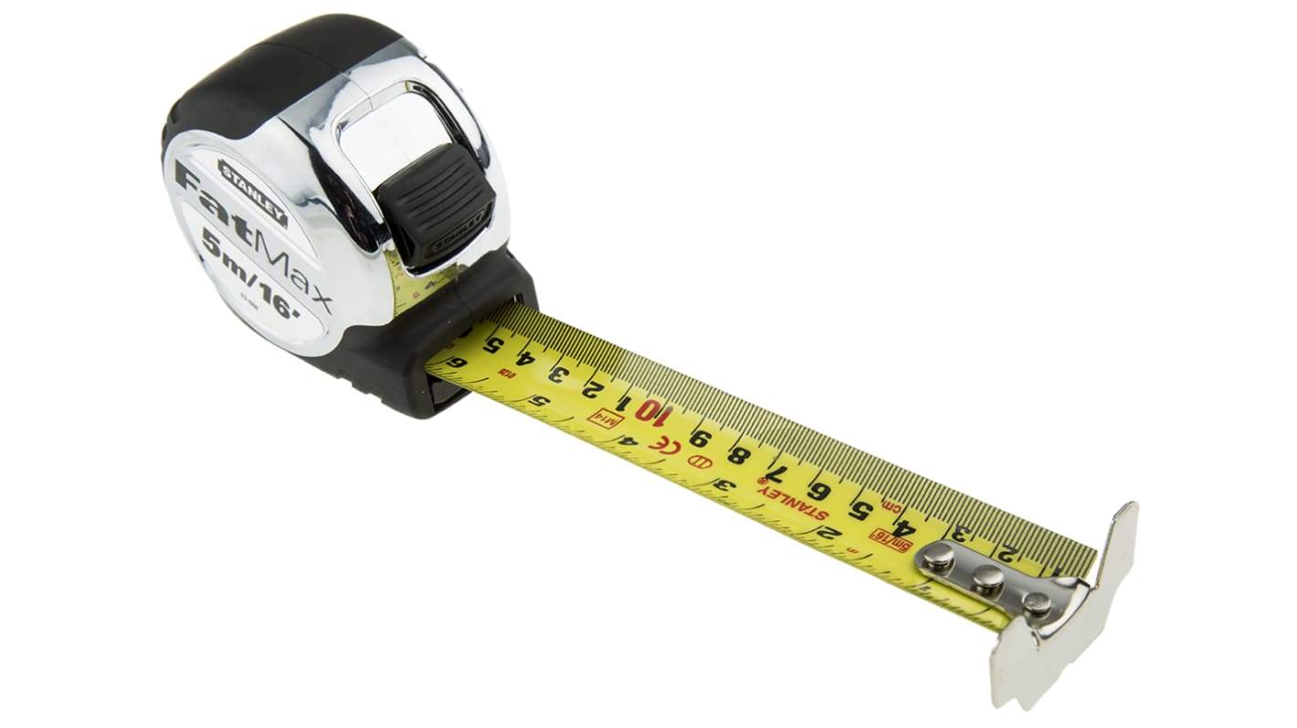 Stanley FatMax 5m Tape Measure, Metric & Imperial, With RS Calibration