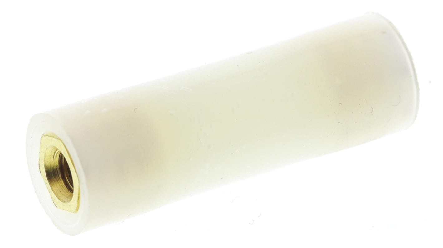 Separador roscado redondo Hembra/Hembra RS PRO, M3 x M3, Ø ext. 8mm, long. 25mm, de Nylon