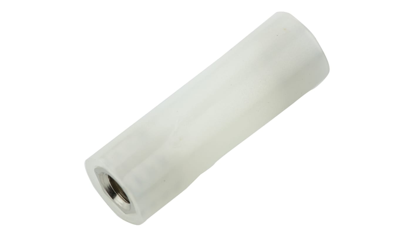 Separador roscado redondo Hembra/Hembra RS PRO, M4 x M4, Ø ext. 8mm, long. 25mm, de Nylon