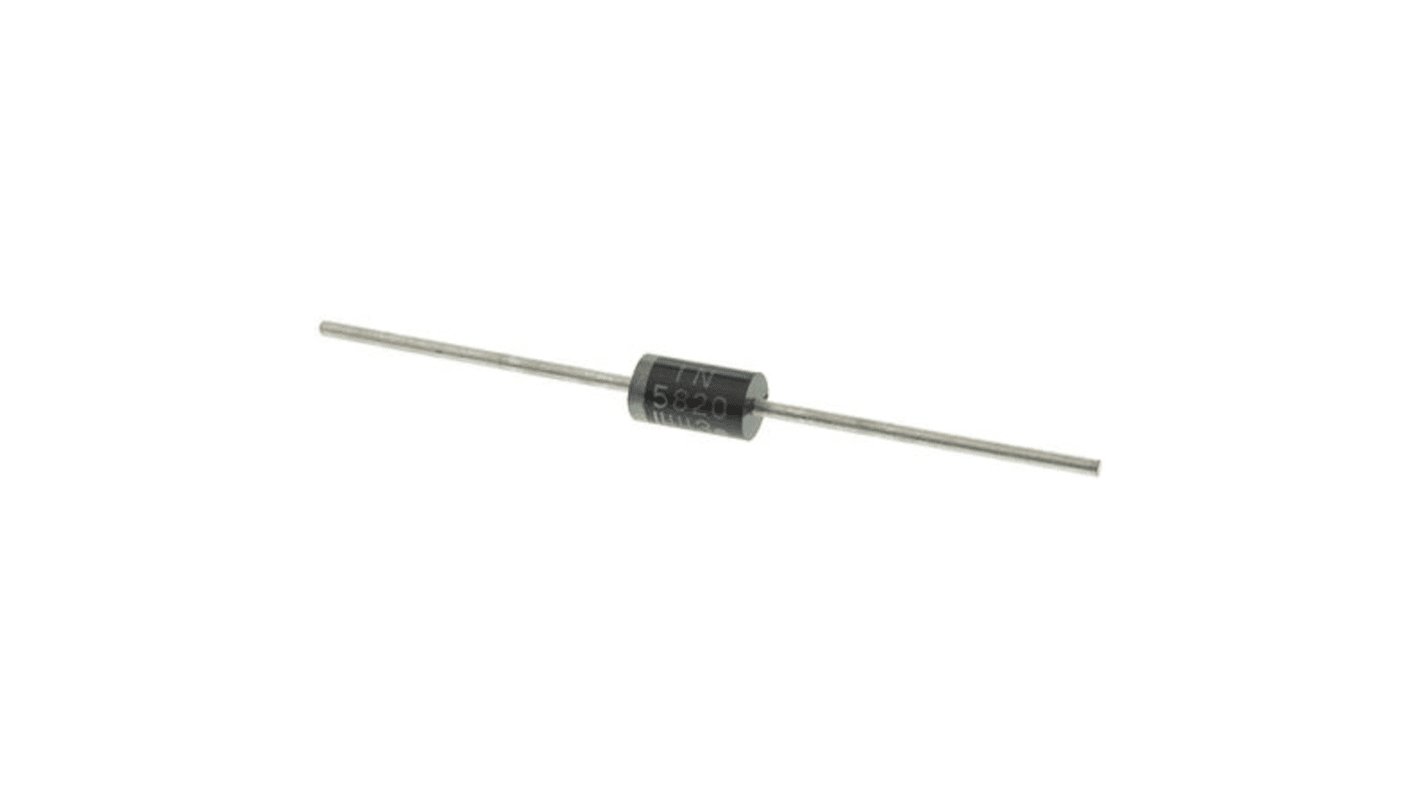onsemi 20V 3A, Schottky Diode, 2Pin DO201AD 1N5820RLG RS