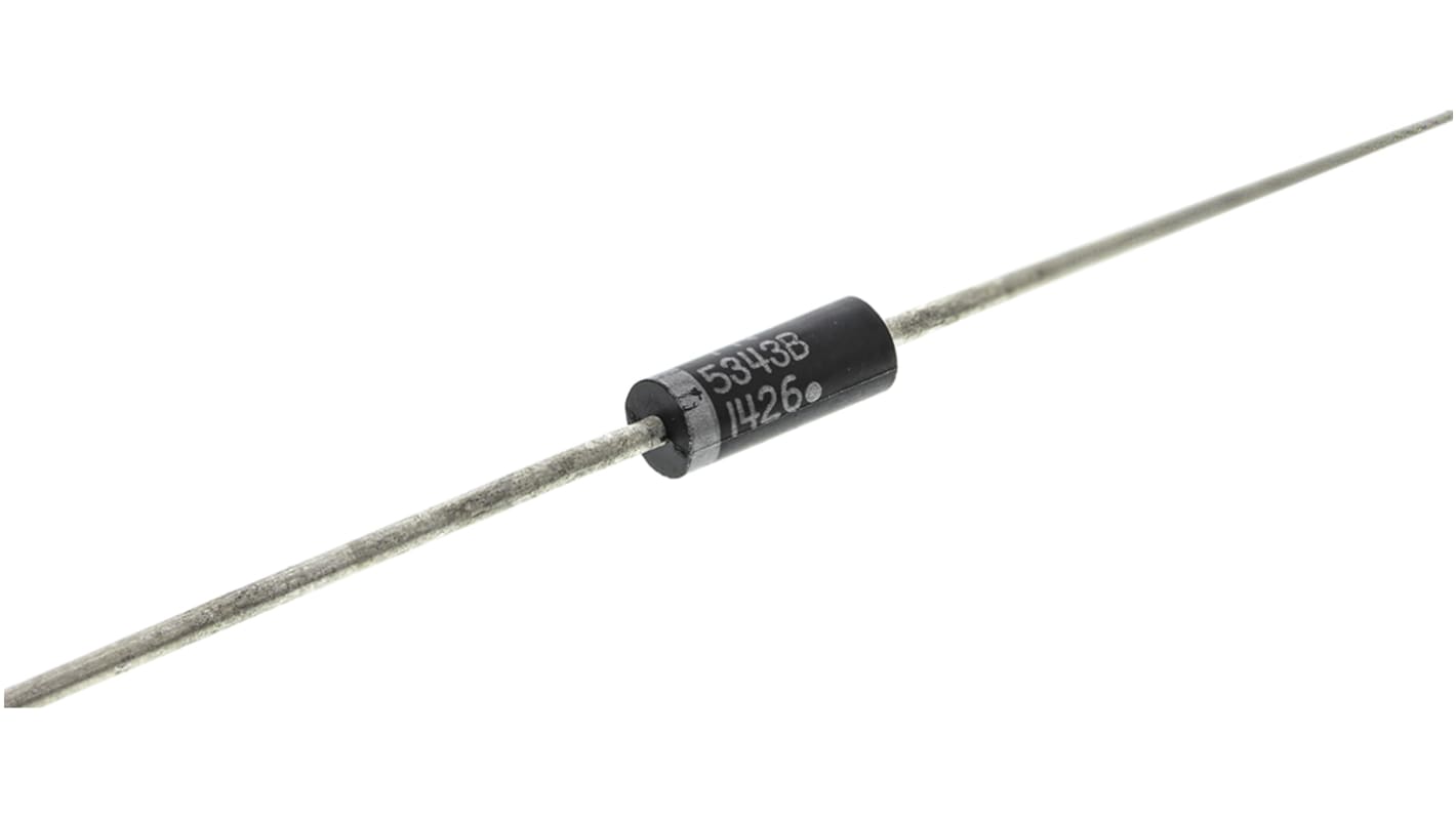 onsemi, 7.5V Zener Diode 5% 5 W Through Hole 2-Pin DO-15