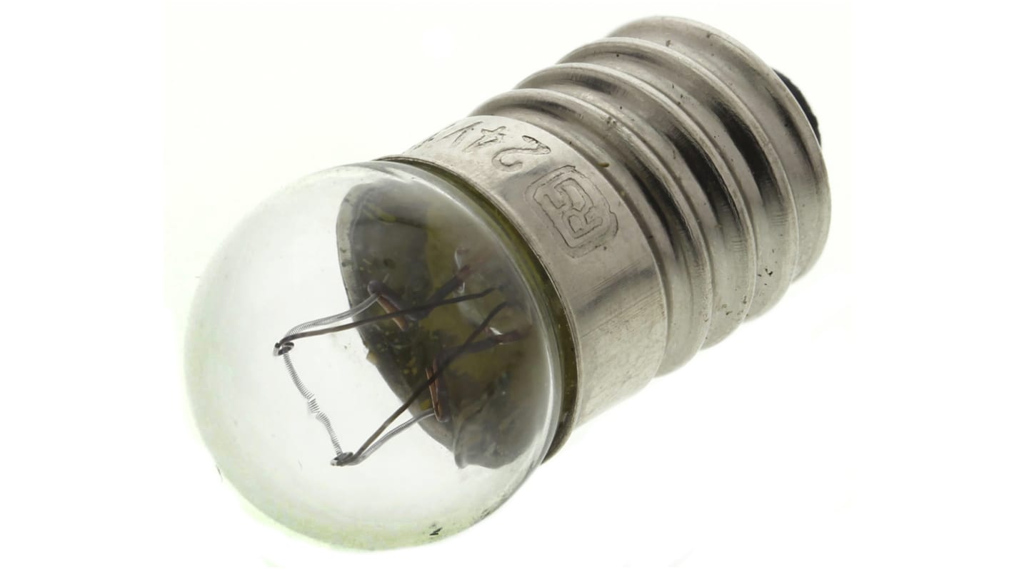 Luz indicadora, Casquillo E10, 24 V, 116 mA, Vida Útil 3000h