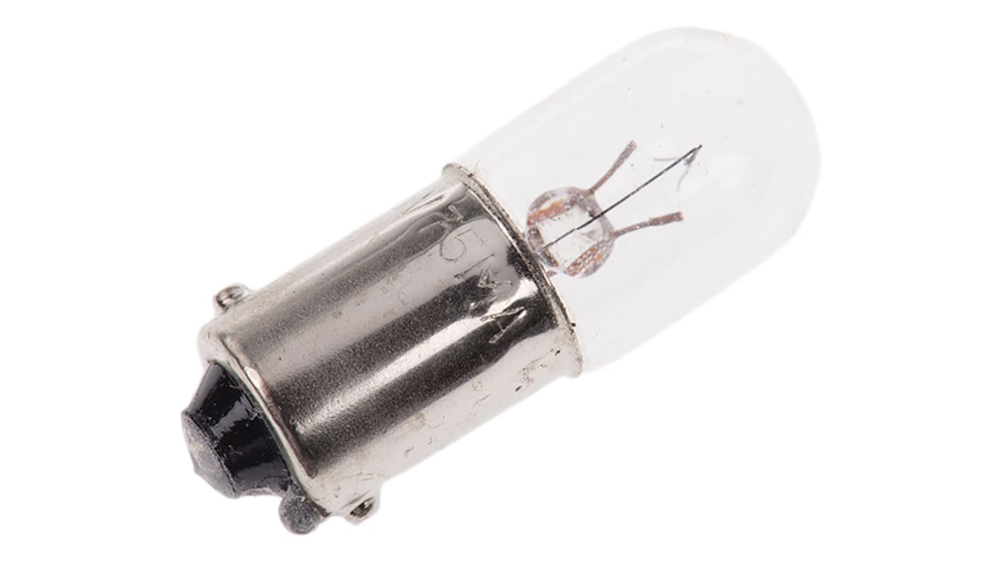 Luz indicadora, Casquillo BA9s, 6 V, 75 mA, Vida Útil 100h