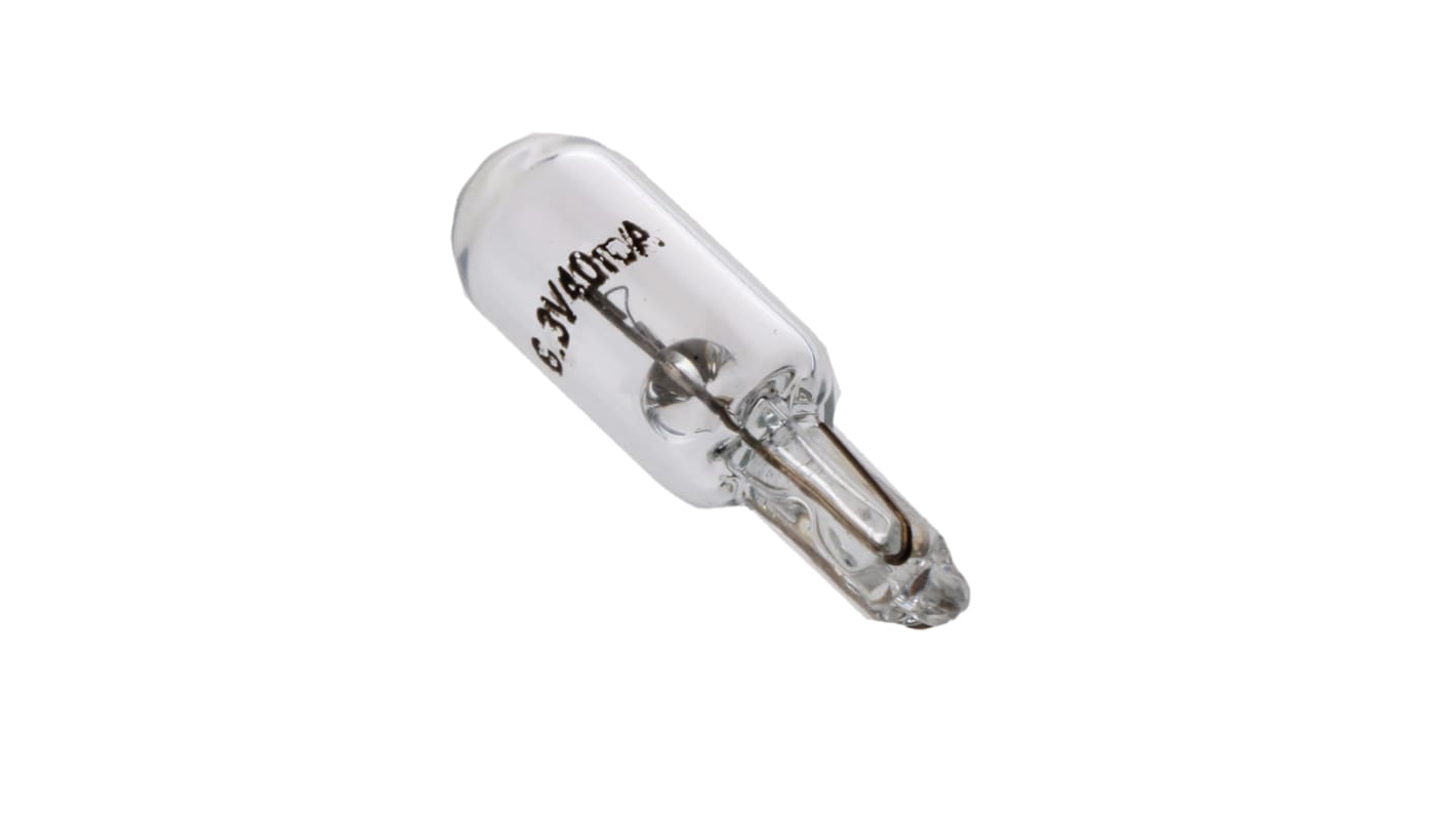 Lampadina spia con base , 6,3 V, 0,3 lm