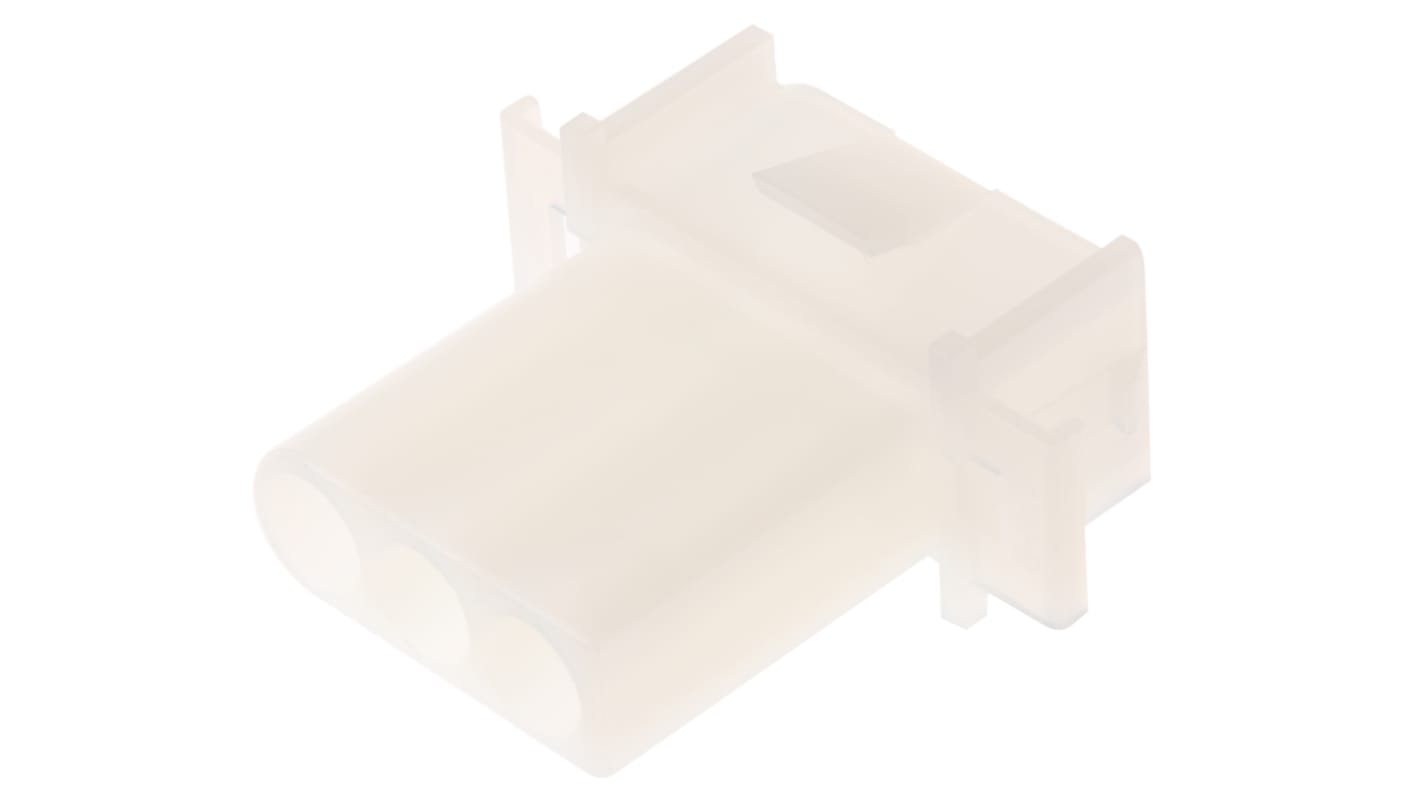 TE Connectivity, Commercial MATE-N-LOK Female Connector Housing, 6.1mm Pitch, 3 Way, 1 Row