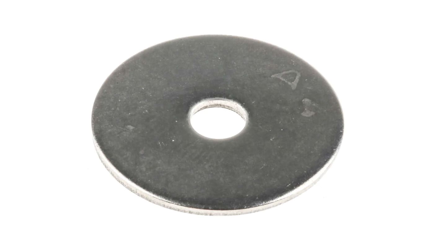 RS PRO Unterlegscheiben für M5 Schrauben Glatt A4 316 Kotflügel-, 1.5mm x 5.3mm x 25mm, Edelstahl