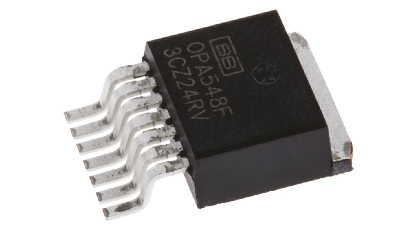 OPA548FKTWT Texas Instruments, Power, Op Amp, 1MHz, 9 → 28 V, 8-Pin D2PAK